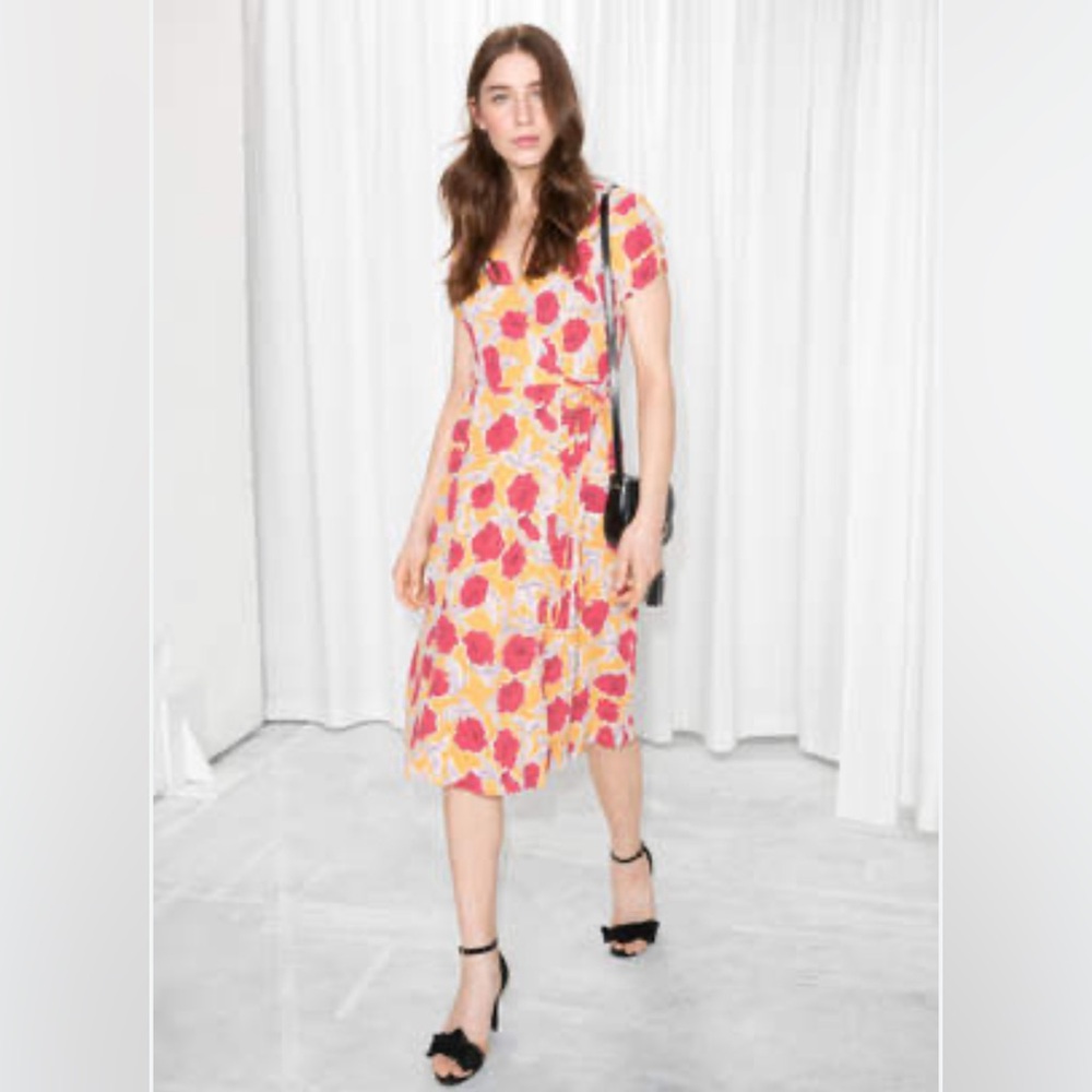 & Other Stories Wrap Dress - Size 4